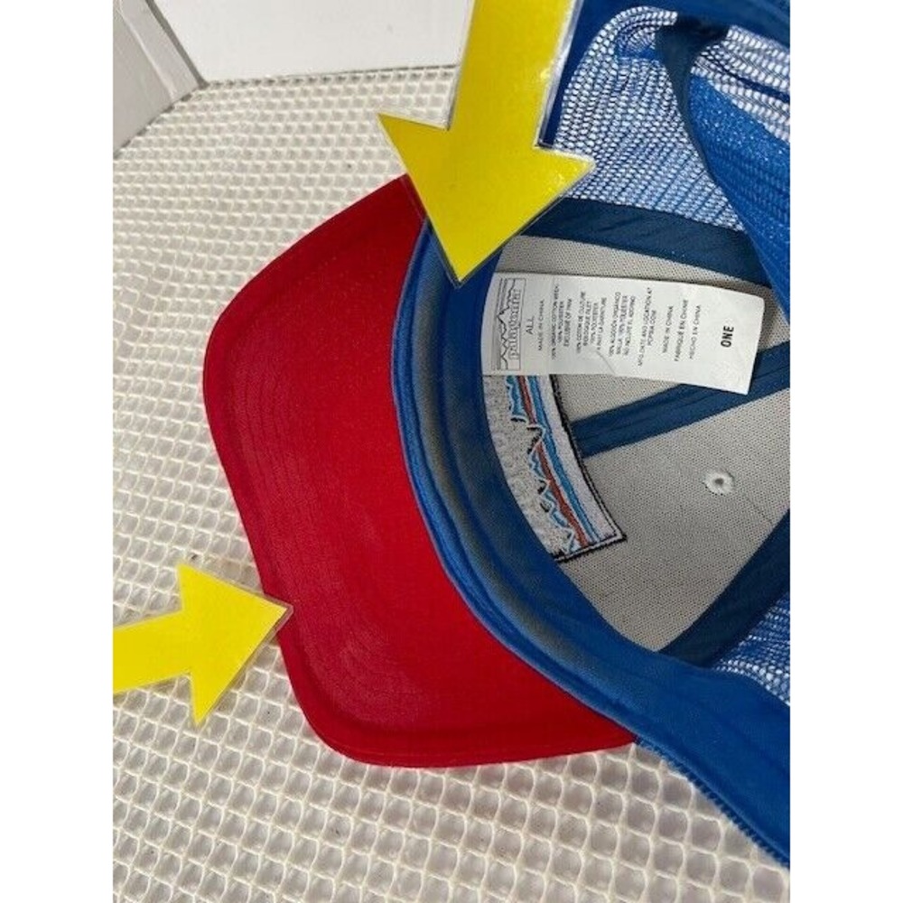 Patagonia P-6‎ Logo Trucker Hat Men Onesize Mesh Snapback - Picture 8 of 10